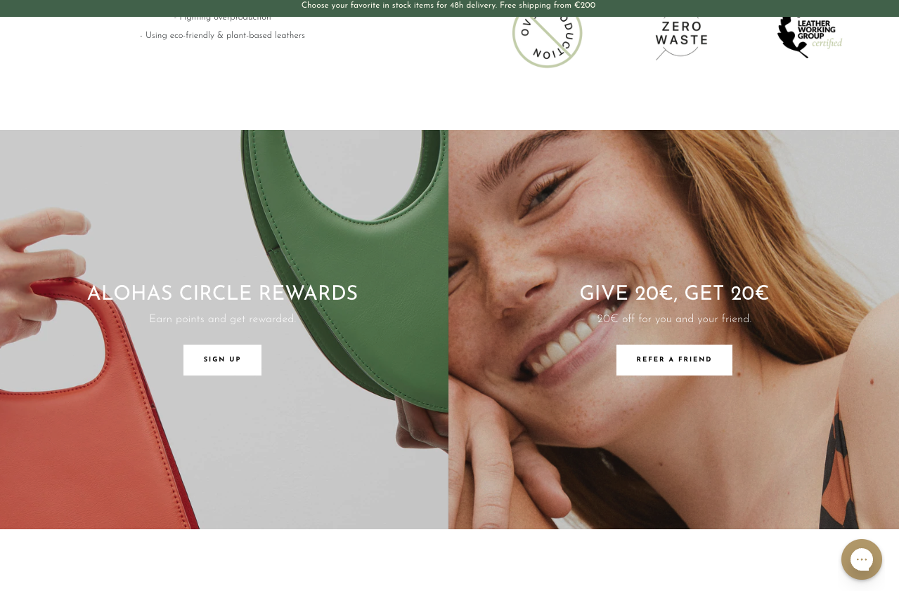 Referral landing page example