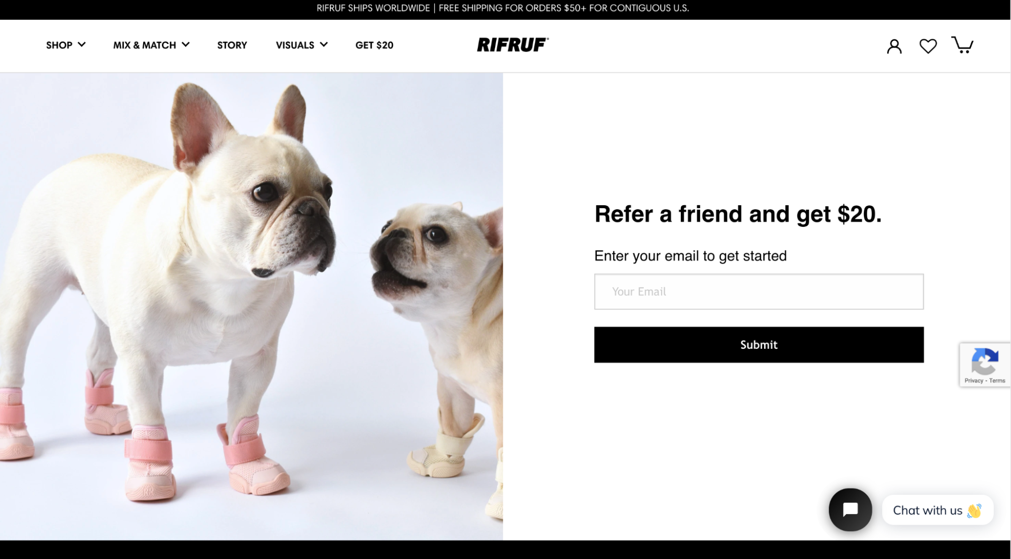 Rifruf referral widget