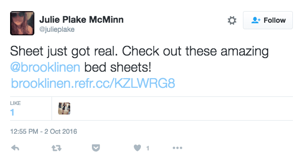 brooklinen-referal-link-twitter