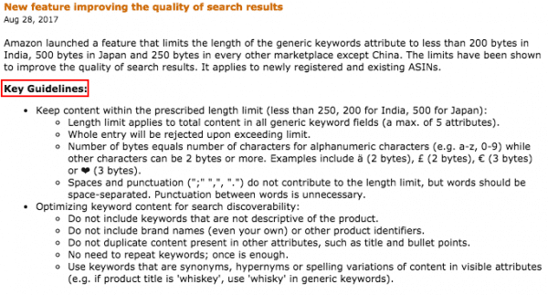 rank higher on amazon search - amazon backend keywords guidelines seo