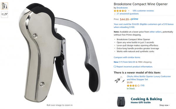 rank higher on amazon search - amazon brookstone bottle opener