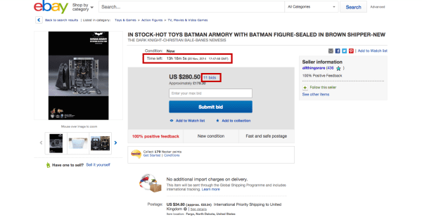 eBay Auctioning Scarcity ReferralCandy