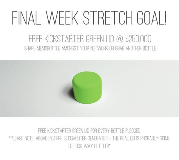 Memobottle Limited Edition Kickstarter Scarcity ReferralCandy