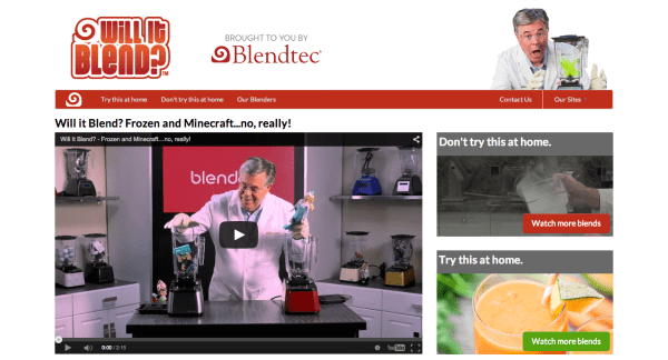 Blendtec WIll It Blend Credibility ReferralCandy