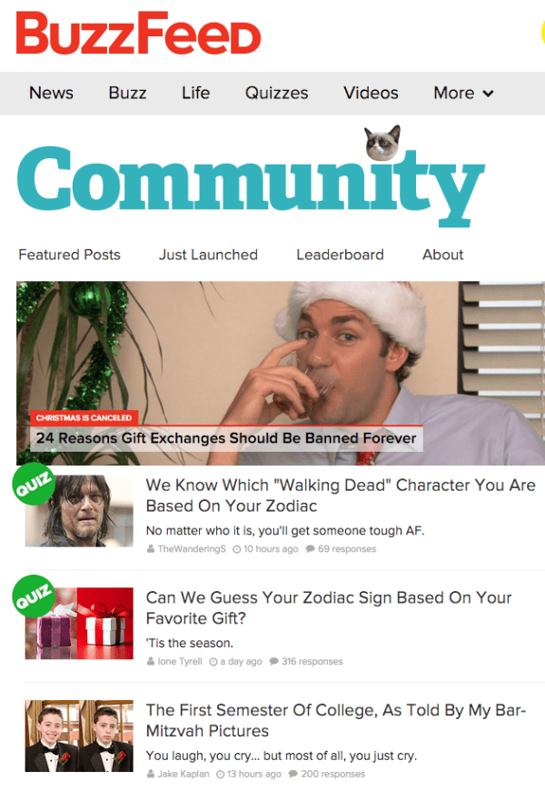 buzzfeed community content