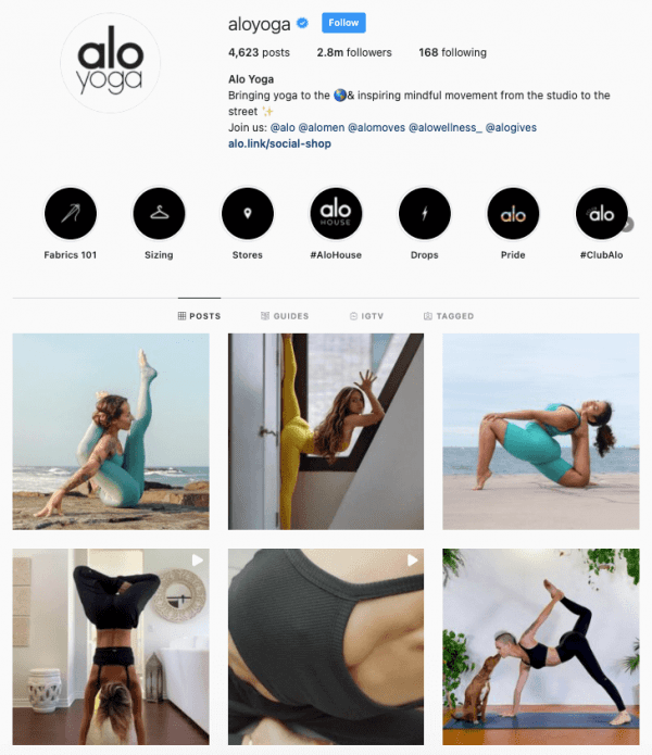 alo-yoga-brand-story-aloyoga-instagram-feed