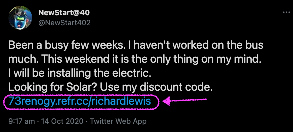 renogy referralcandy case study refer a friend content creator twitter