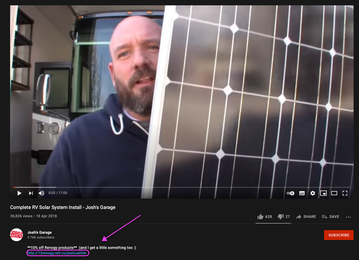 renogy referralcandy case study refer a friend content creator youtube