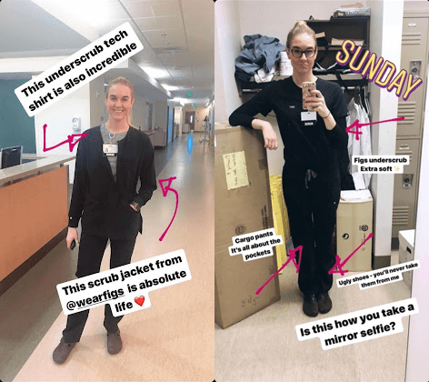 FIGS ambassador example