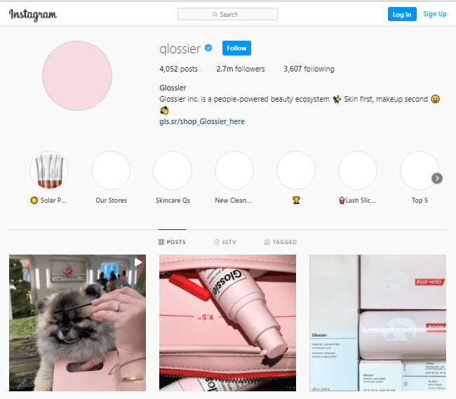 reconsider-ad-spend glossier active ad community