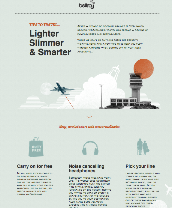bellroy travel guide