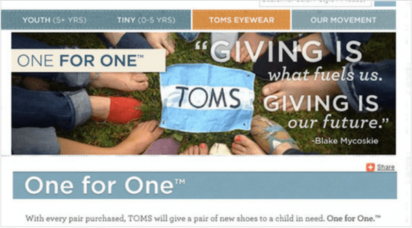 After Christmas Sales - Tom's Buy One Give One