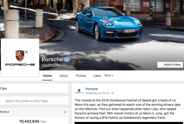 Porsche-facebook