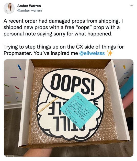 Customer experience example 2