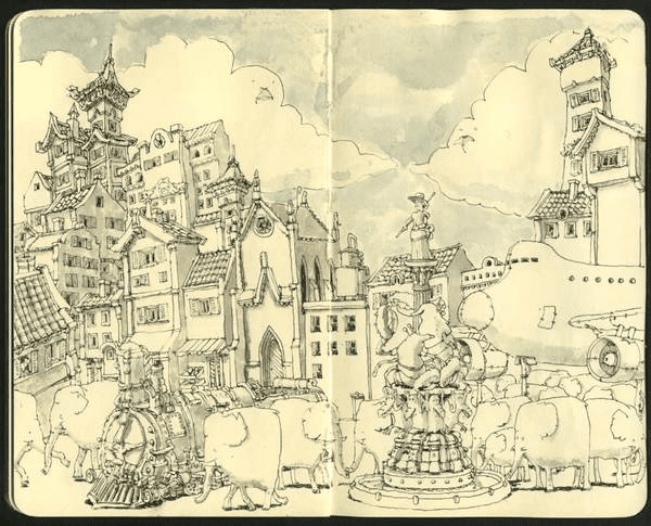 moleskine-drawing