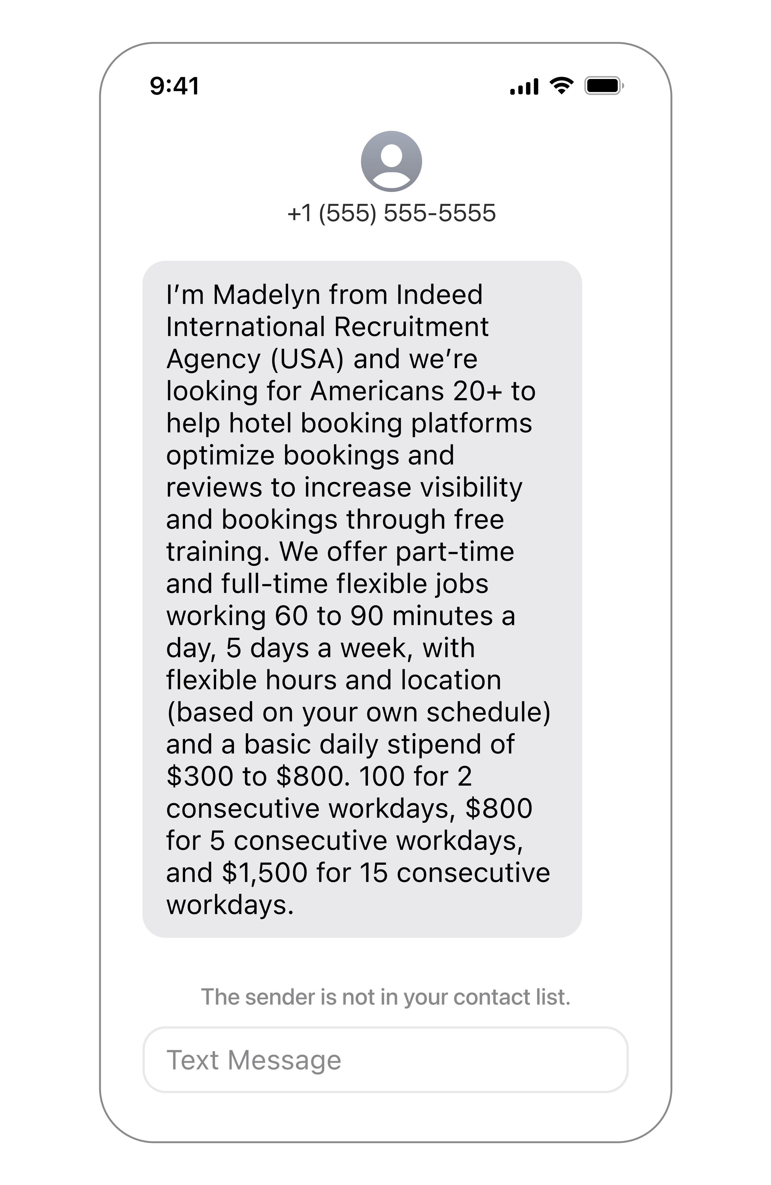 Text Messages or Phone Calls Claiming To Be Indeed? It Might Be a Scam –  Indeed Support