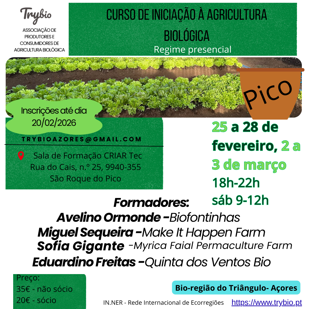 ⚠️🌧️ ALTERAÇÃO DE DATAS – Curso de Iniciação à Agricultura Biológica 🌿🌻