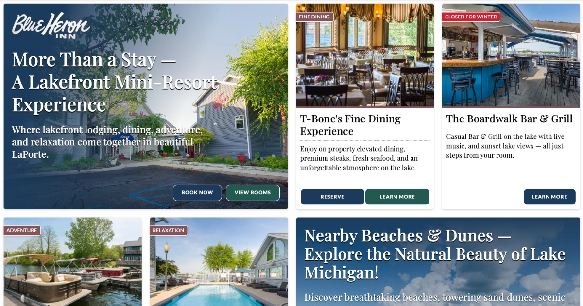 FAQ's | Blue Heron Inn | LaPorte Indiana