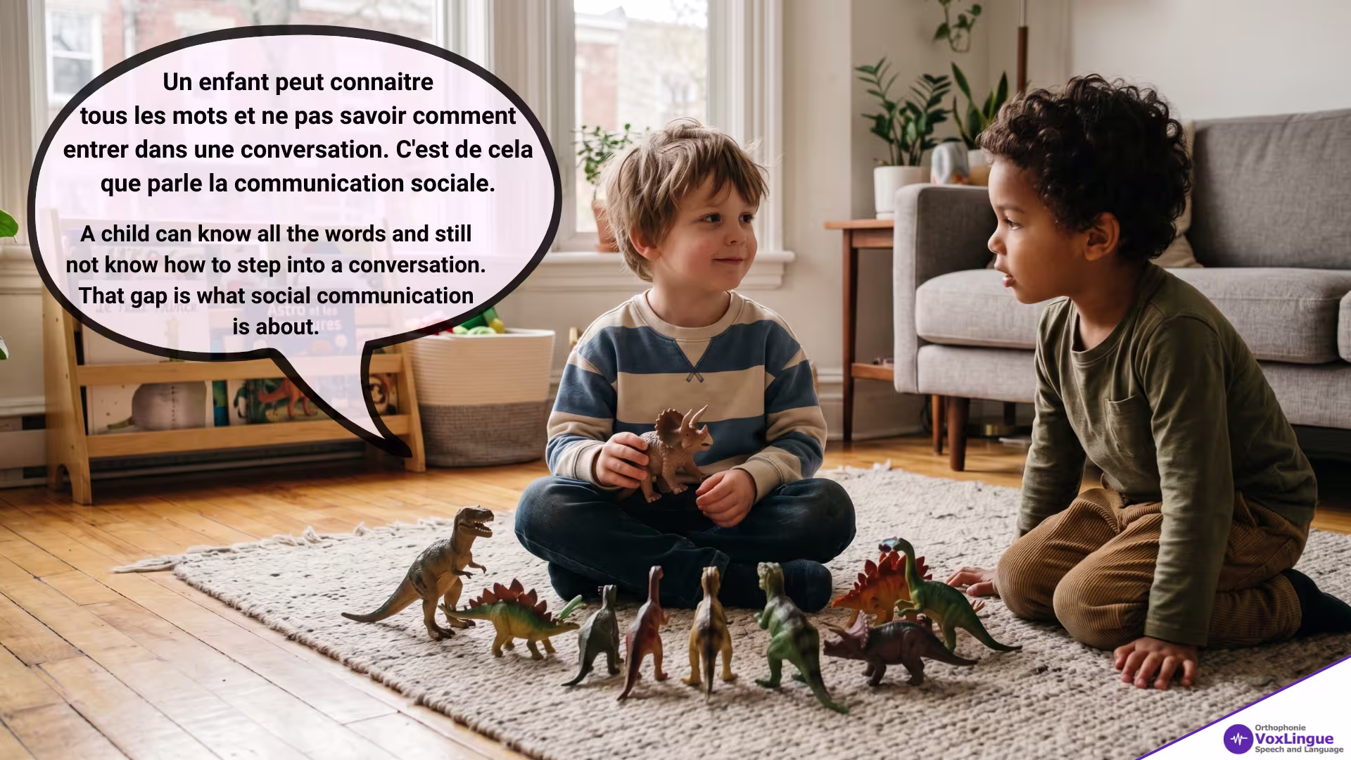 The Words Are There, the Conversation Is Not | Les mots sont là, la conversation un peu moins