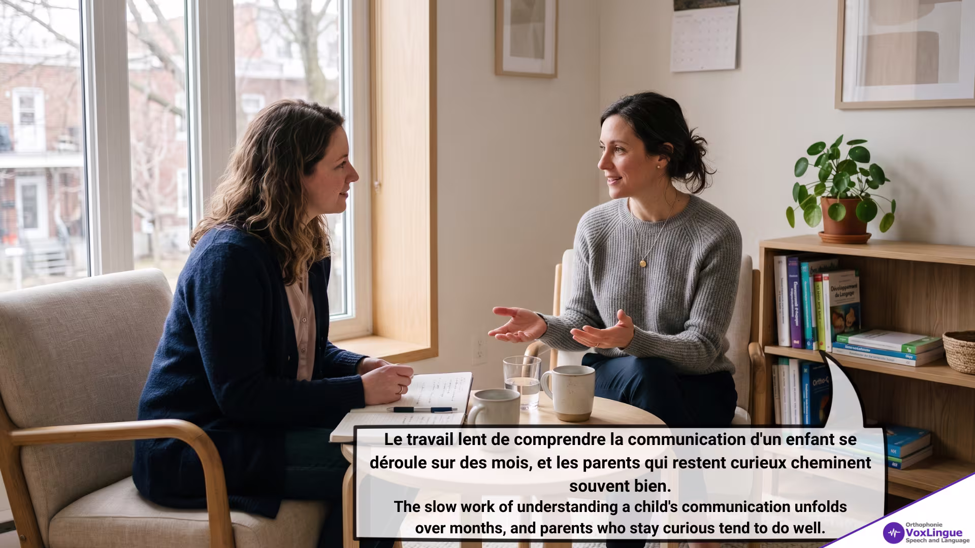 A Calm First Conversation | Une première conversation calme