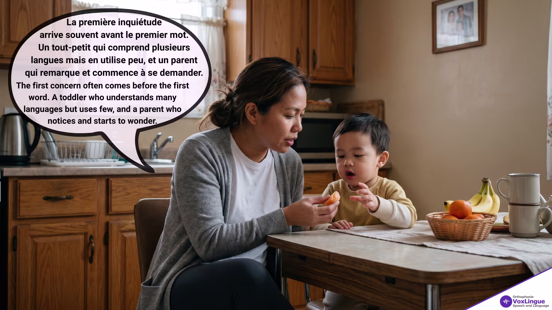 A Quiet Morning, Three Languages at the Table | Un matin tranquille, trois langues à table