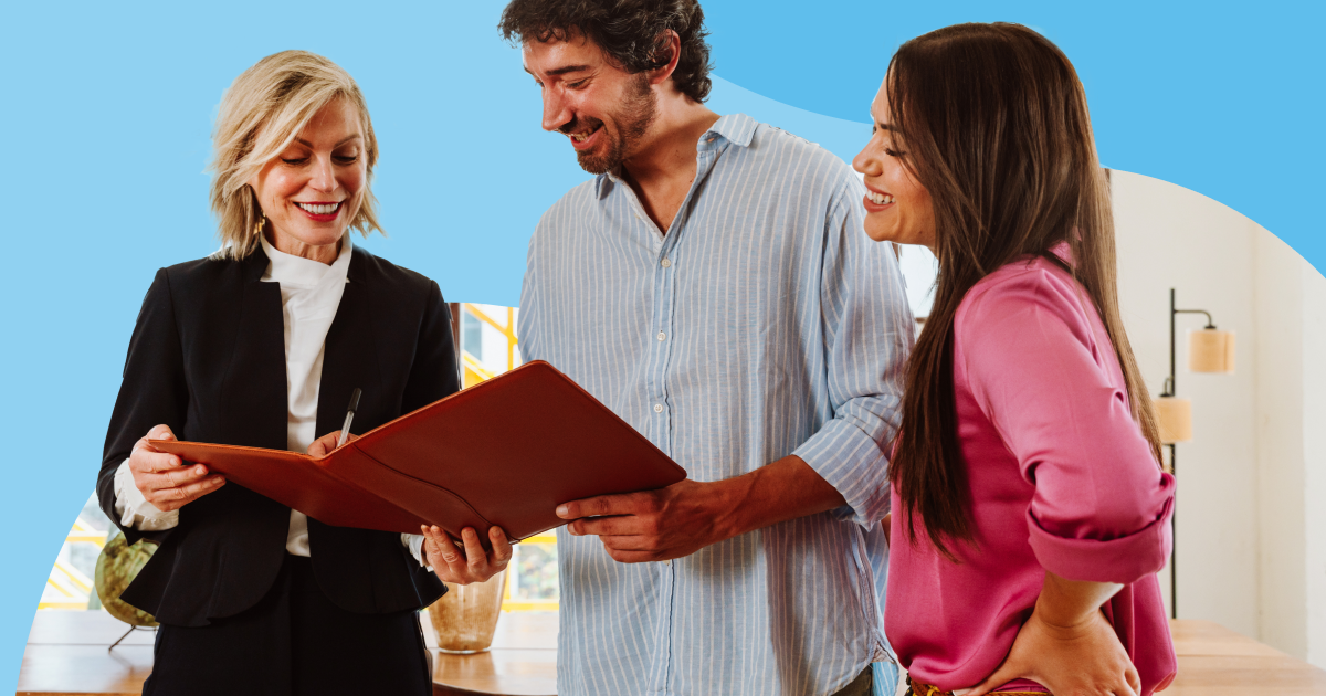 real estate agent and vendors