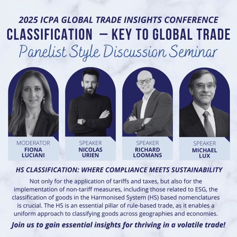 2025 Global Trade Insights Conference: "Classification – Key to Global Trade"