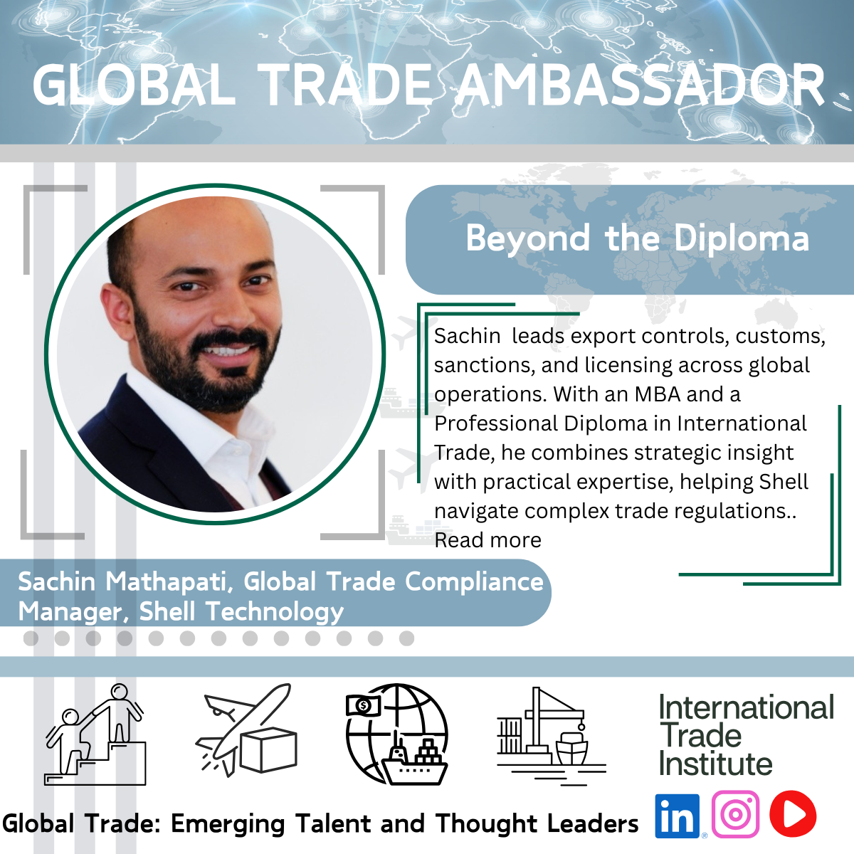 Global Trade Ambassador, Sachin Mathapati
