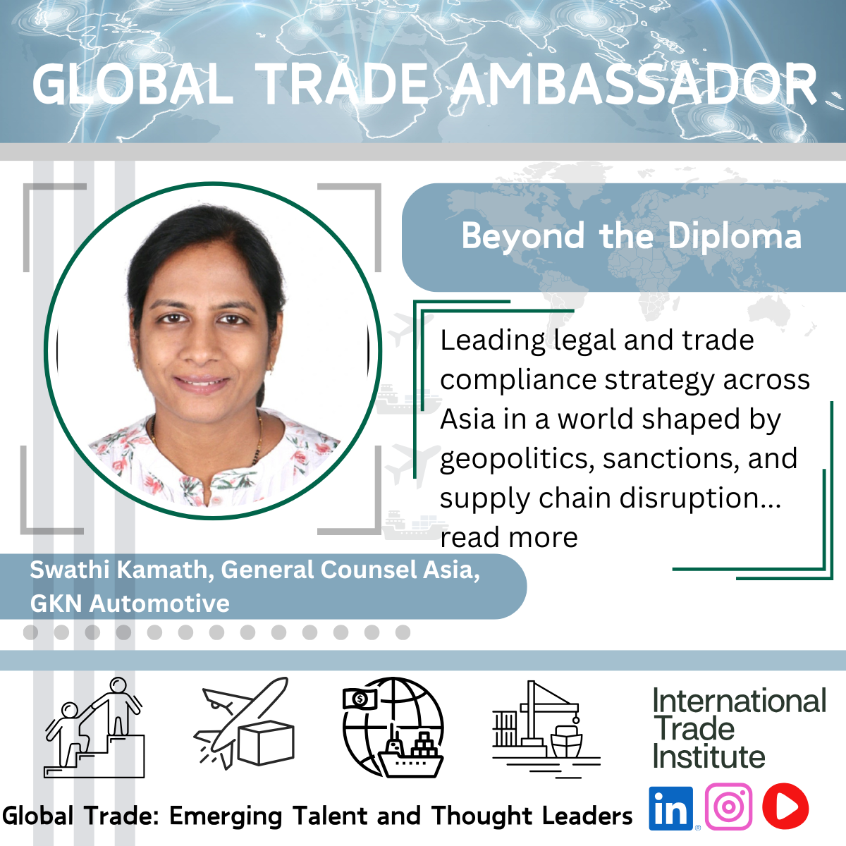 Global Trade Ambassador, Swathi Kamath