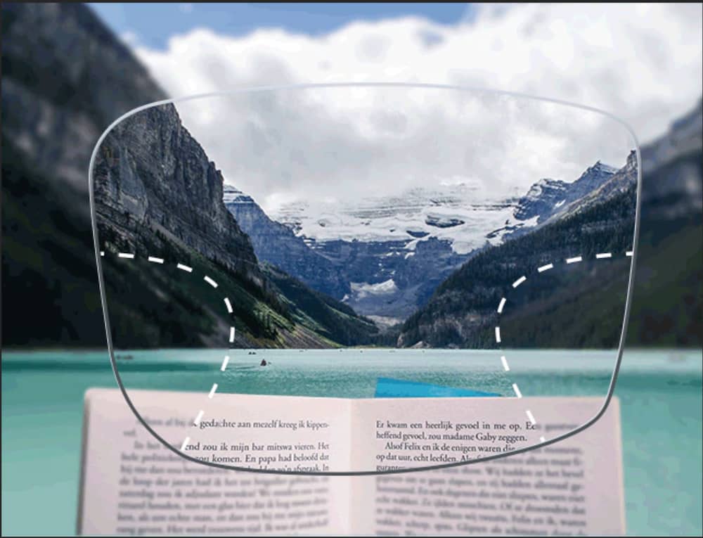 Immagine illustrativa funzionamento lenti progressive Ottica Deja-Vu Roma