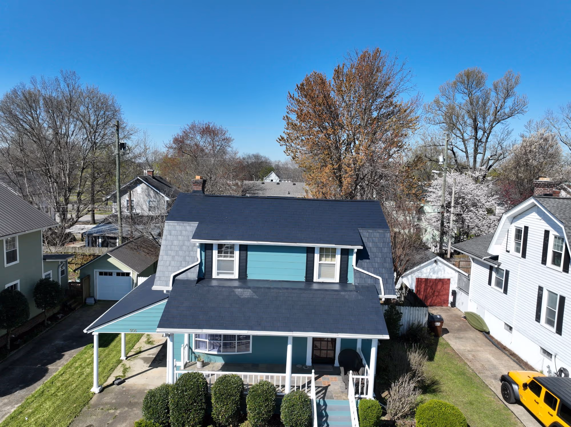 Permalock Black Metal Shingles on historic home