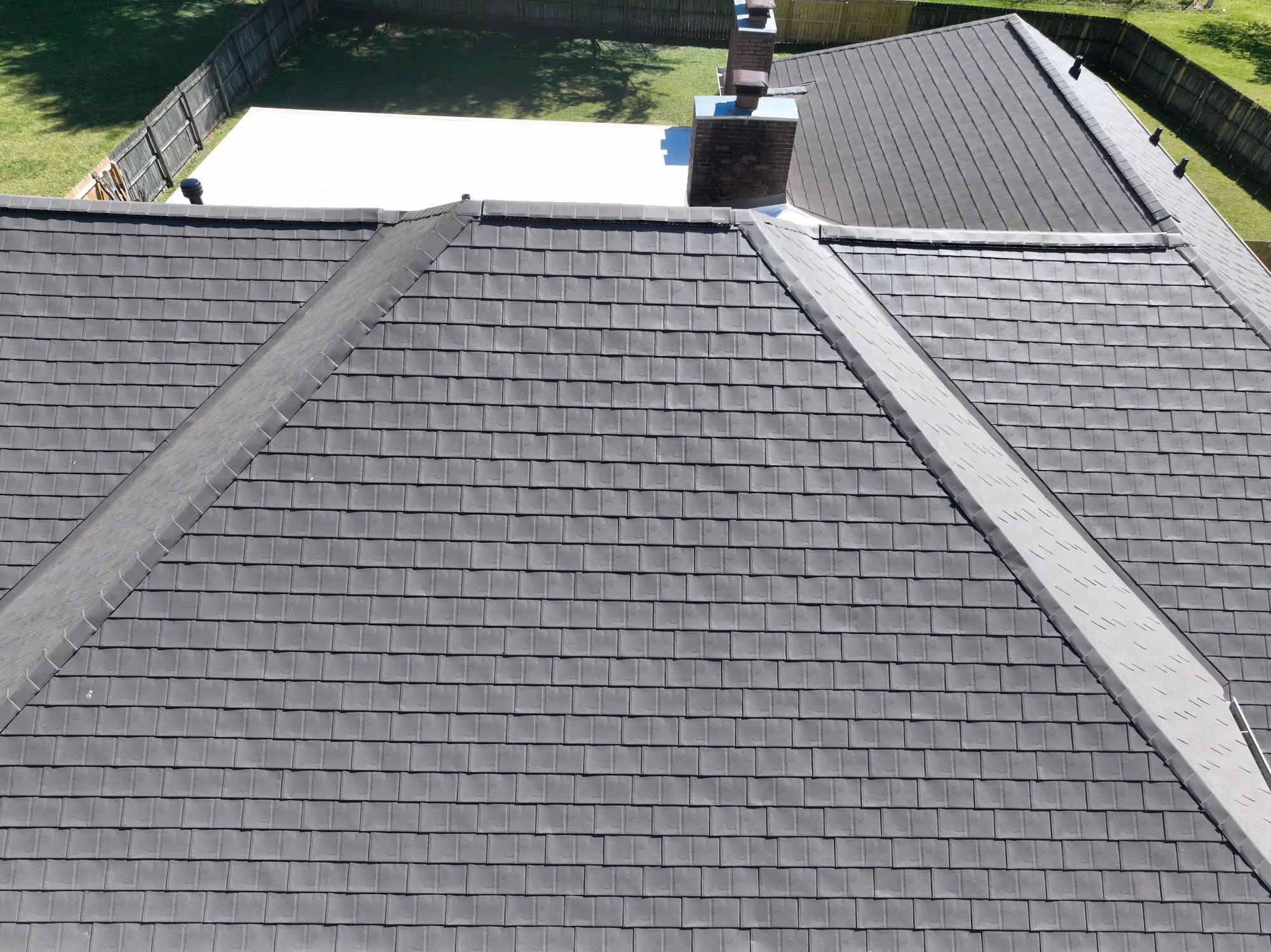 Permalock Gray Metal Shingles