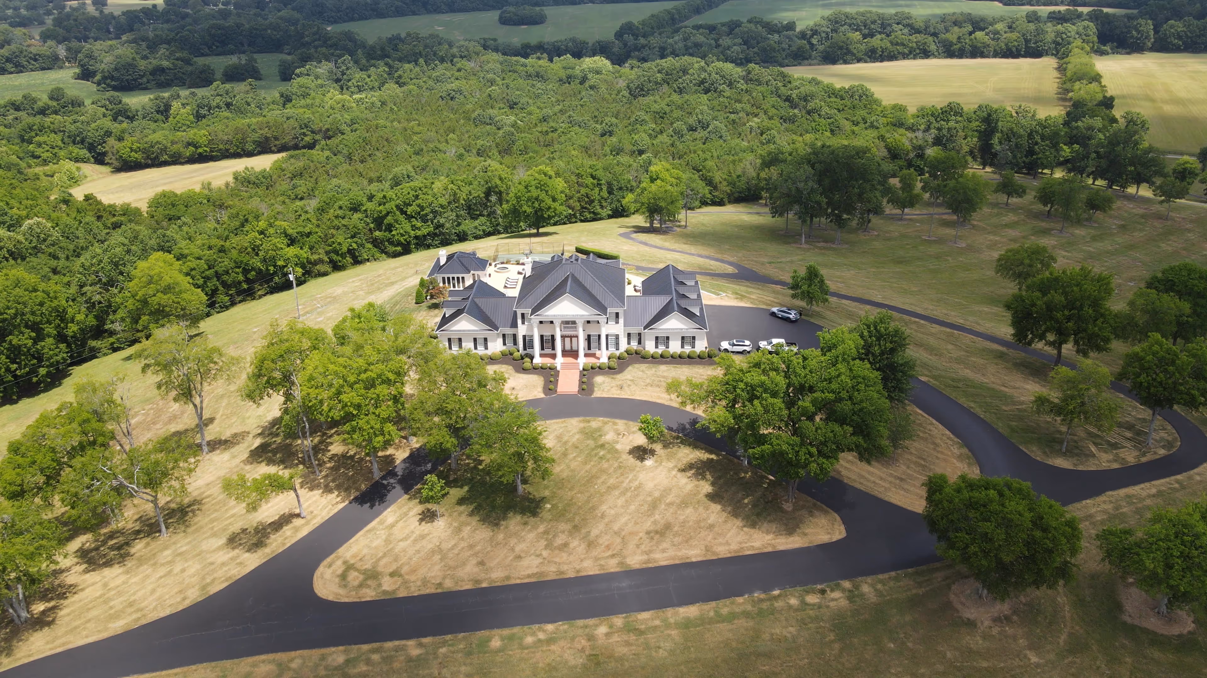 black standing seam mansion 2