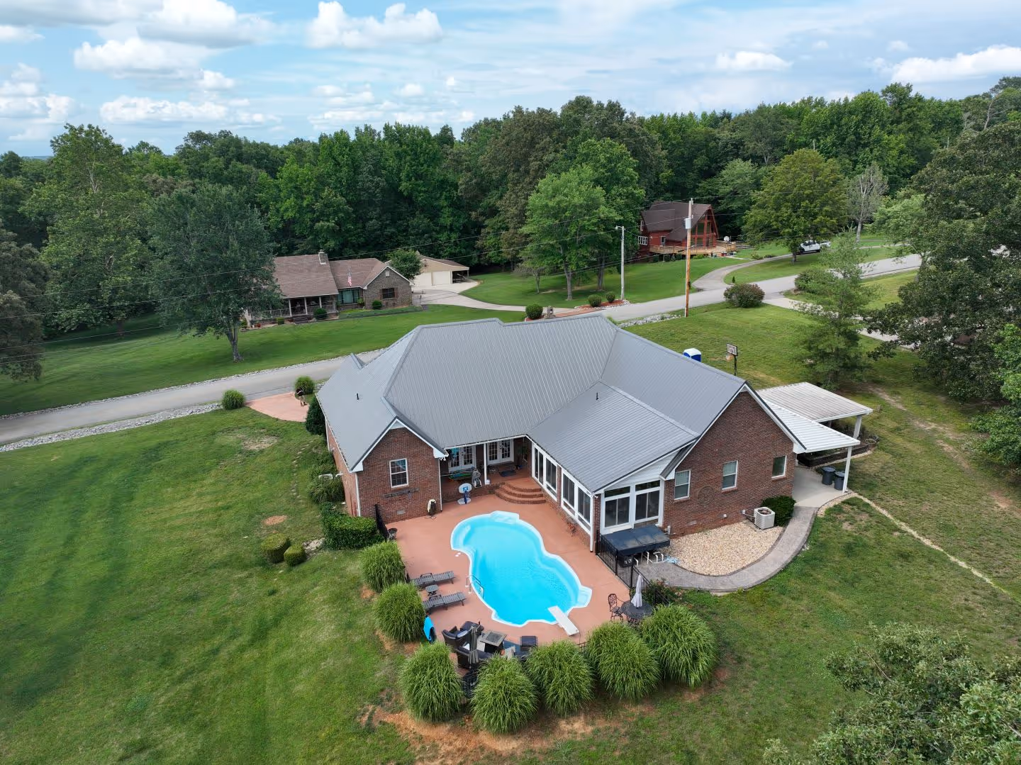 Silver Standing Seam Family Home