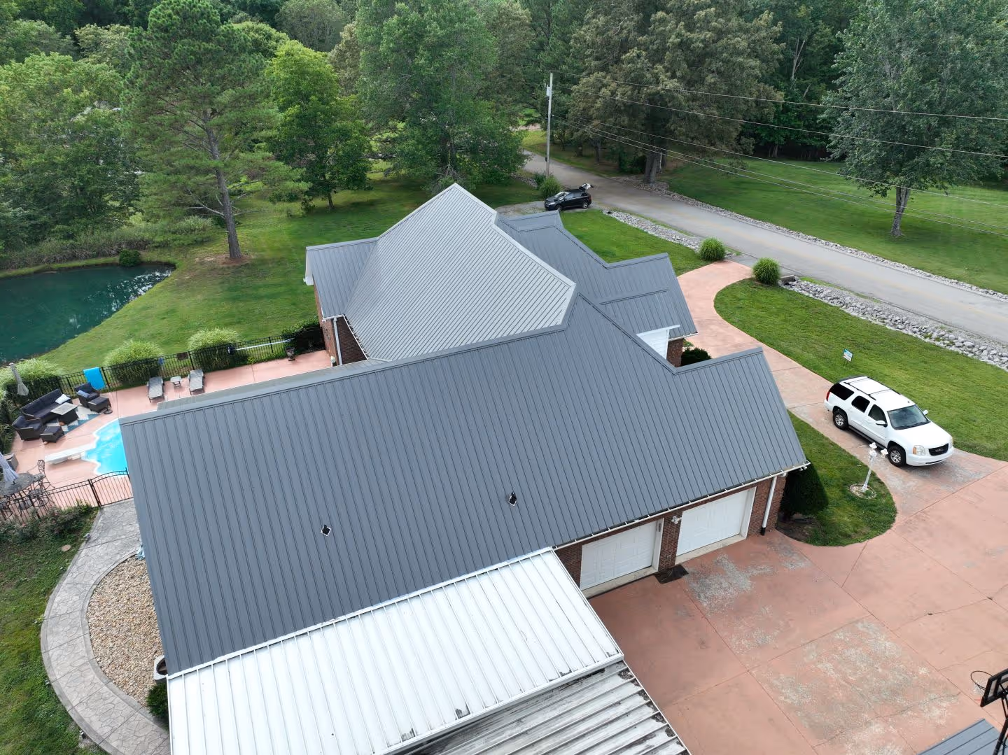 Silver Standing Seam Family Home