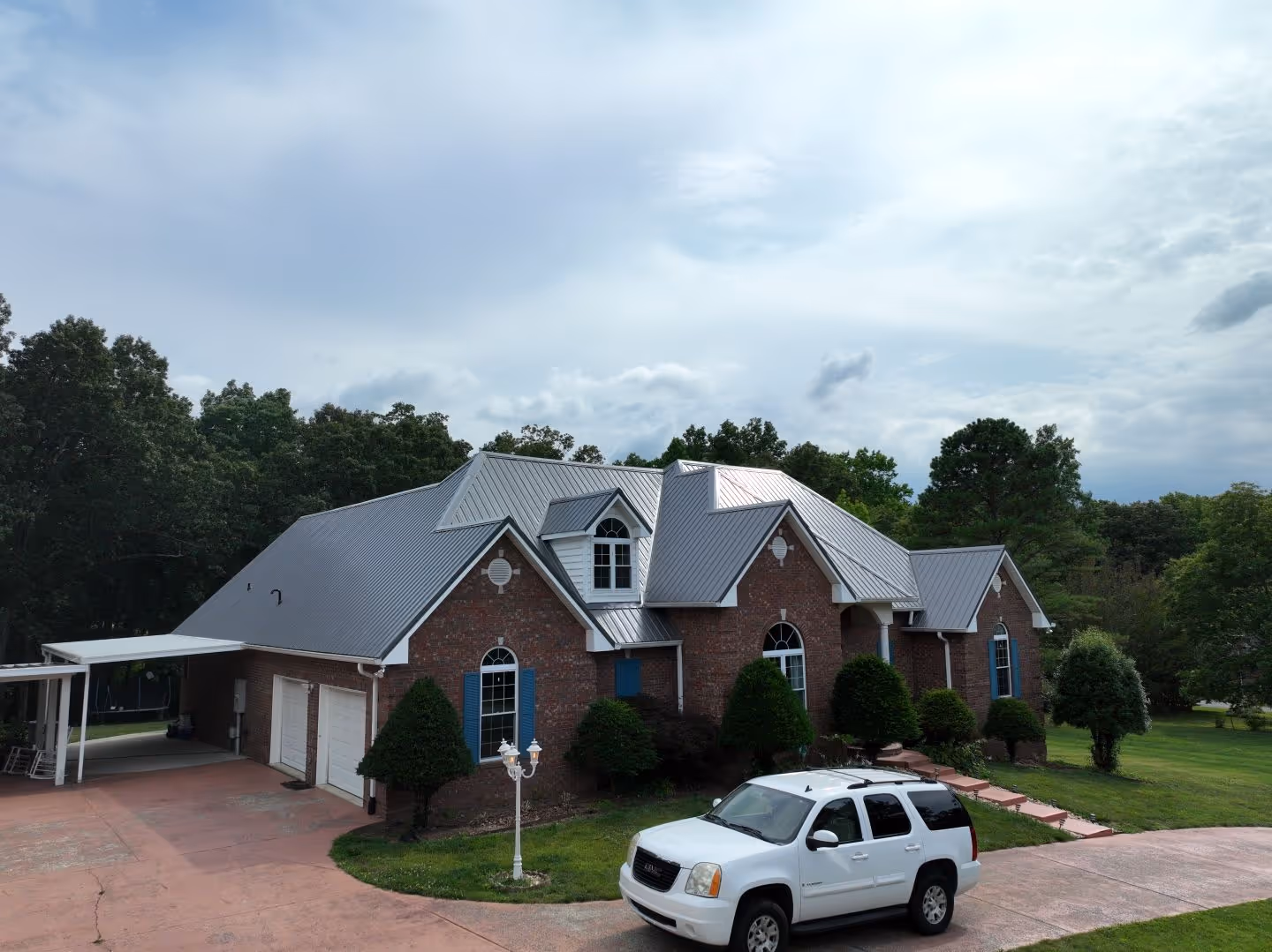 Silver Standing Seam Family Home
