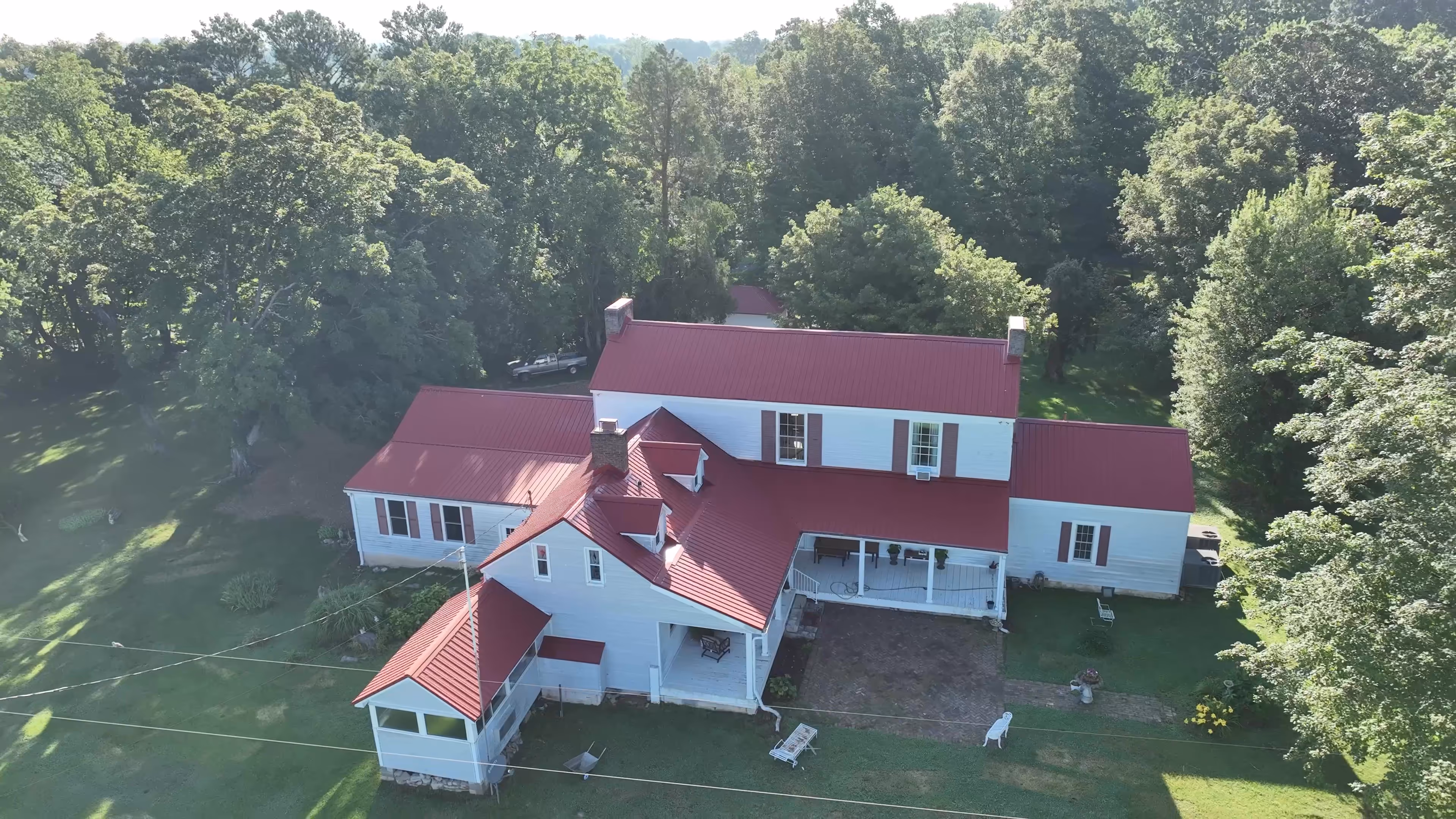 Classic Panel Red Farm Home