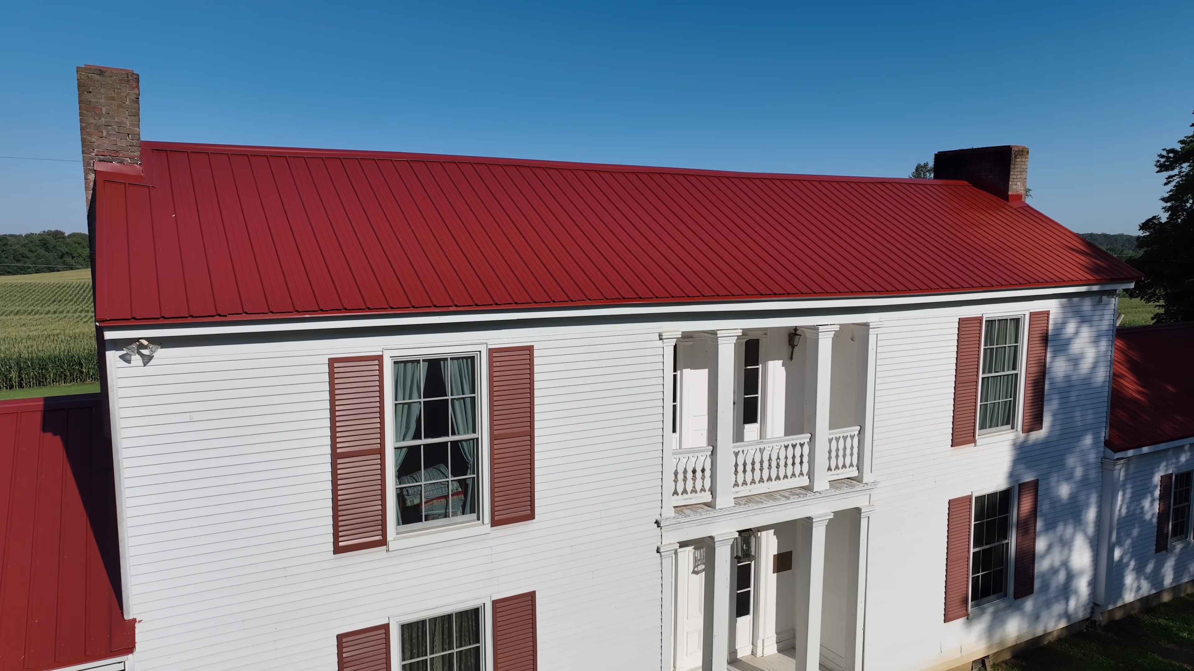 Classic Panel Red Farm Home