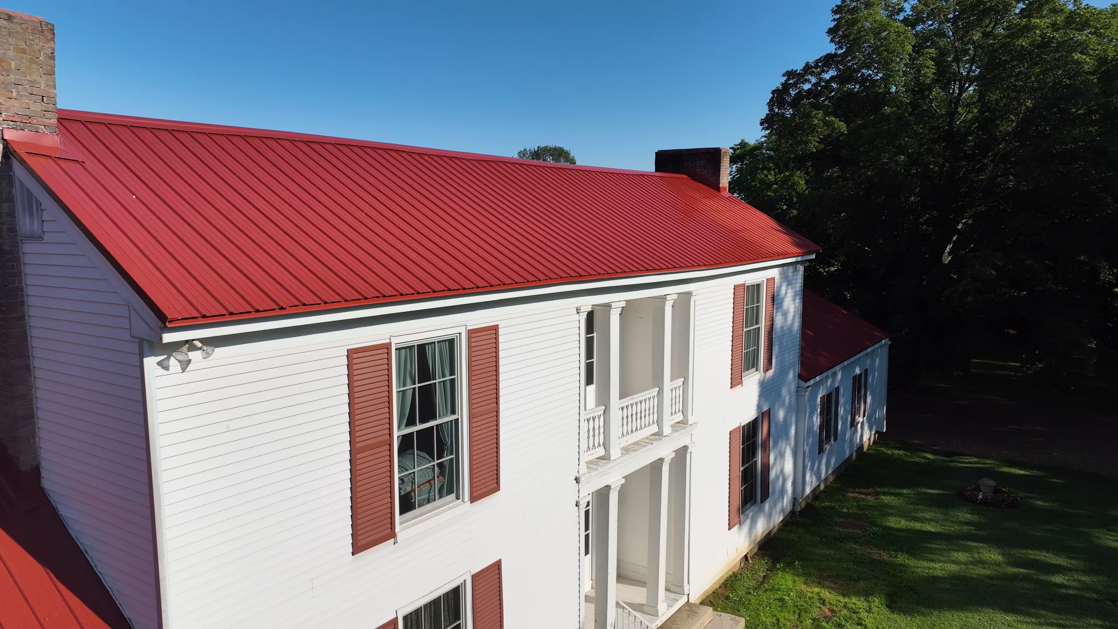 Classic Panel Red Farm Home