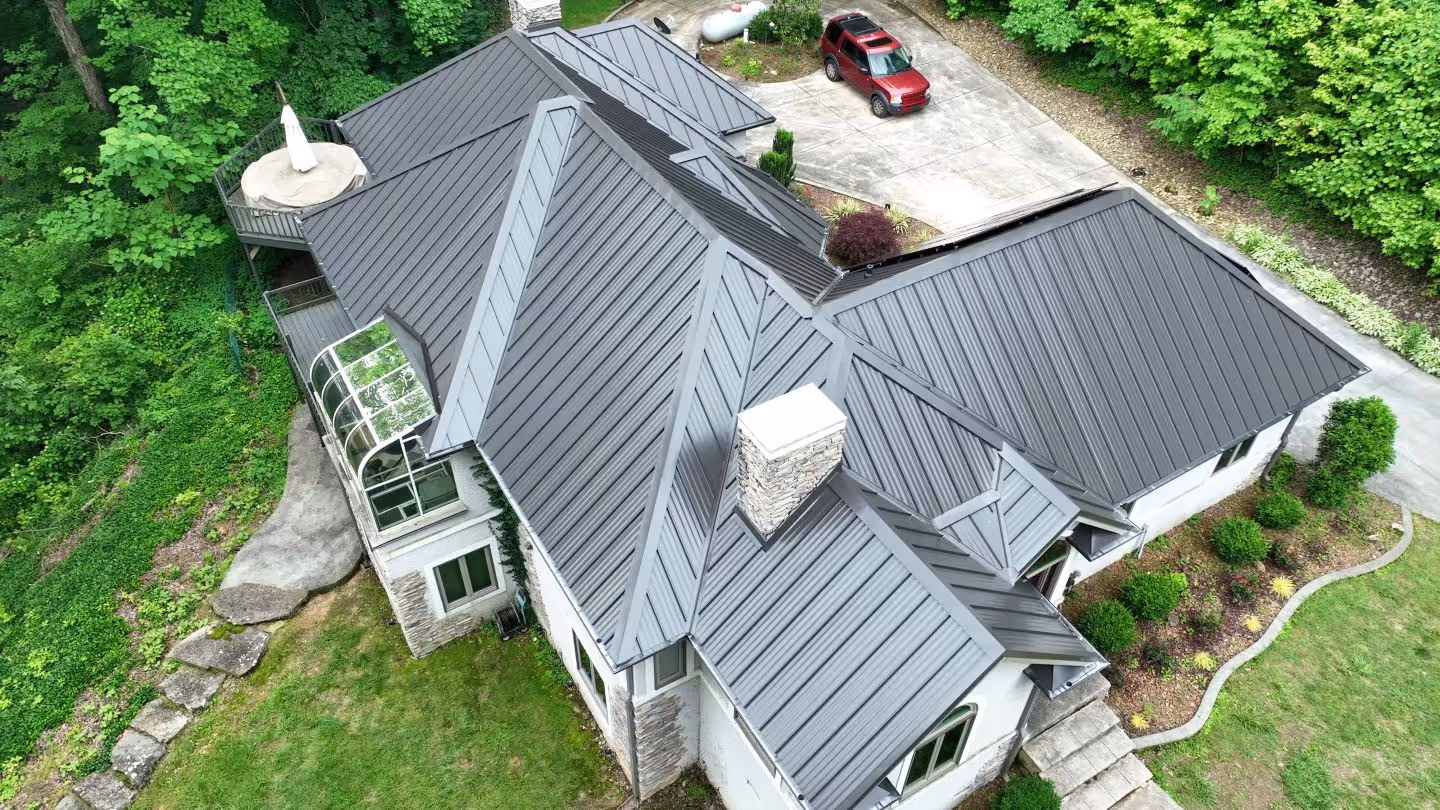 Standing Seam with Solar Panel System