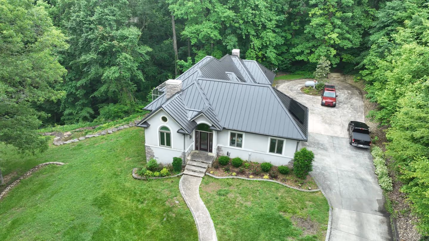 Standing Seam with Solar Panel System