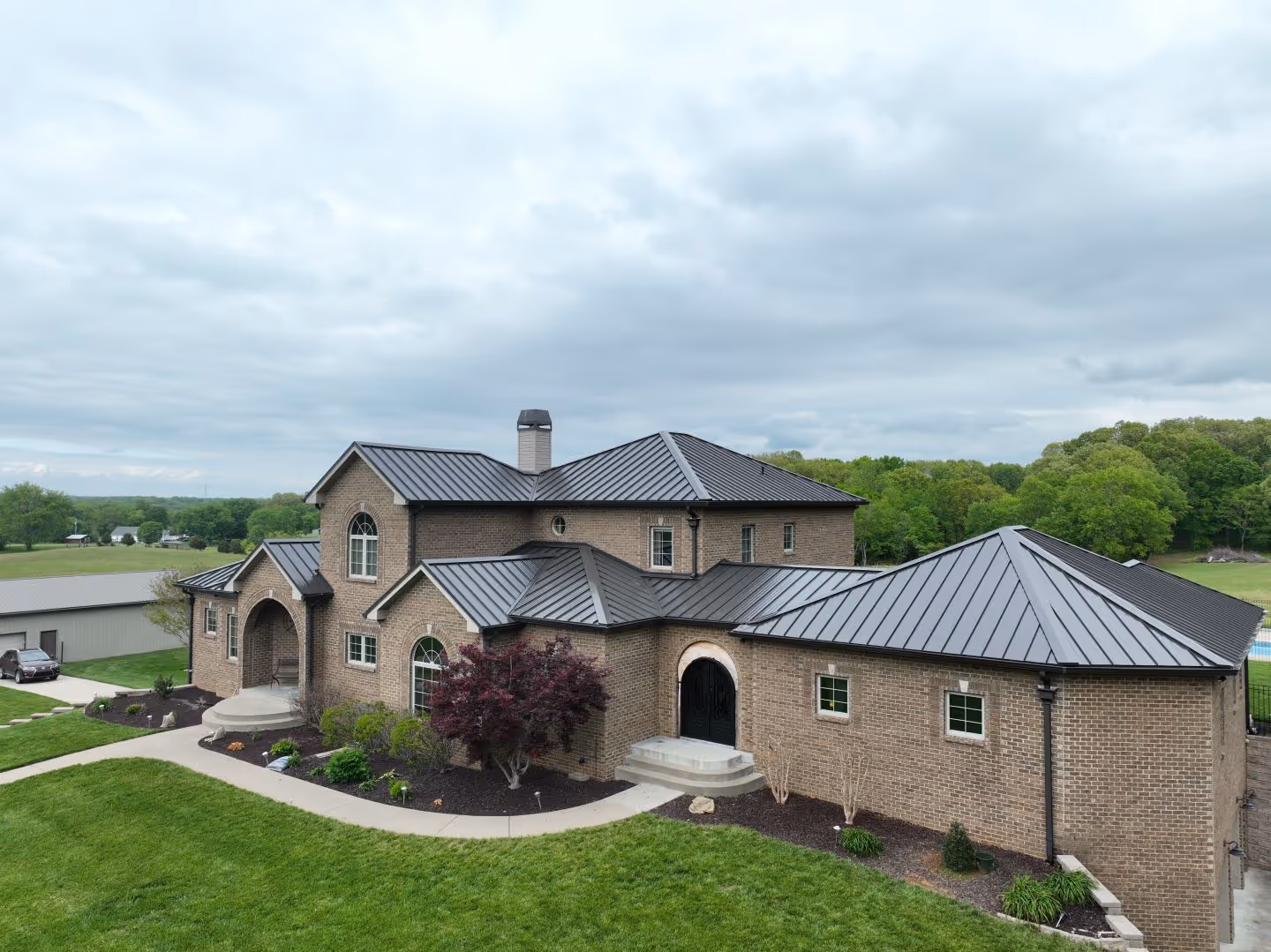 Bronze Standing Seam on Estate 