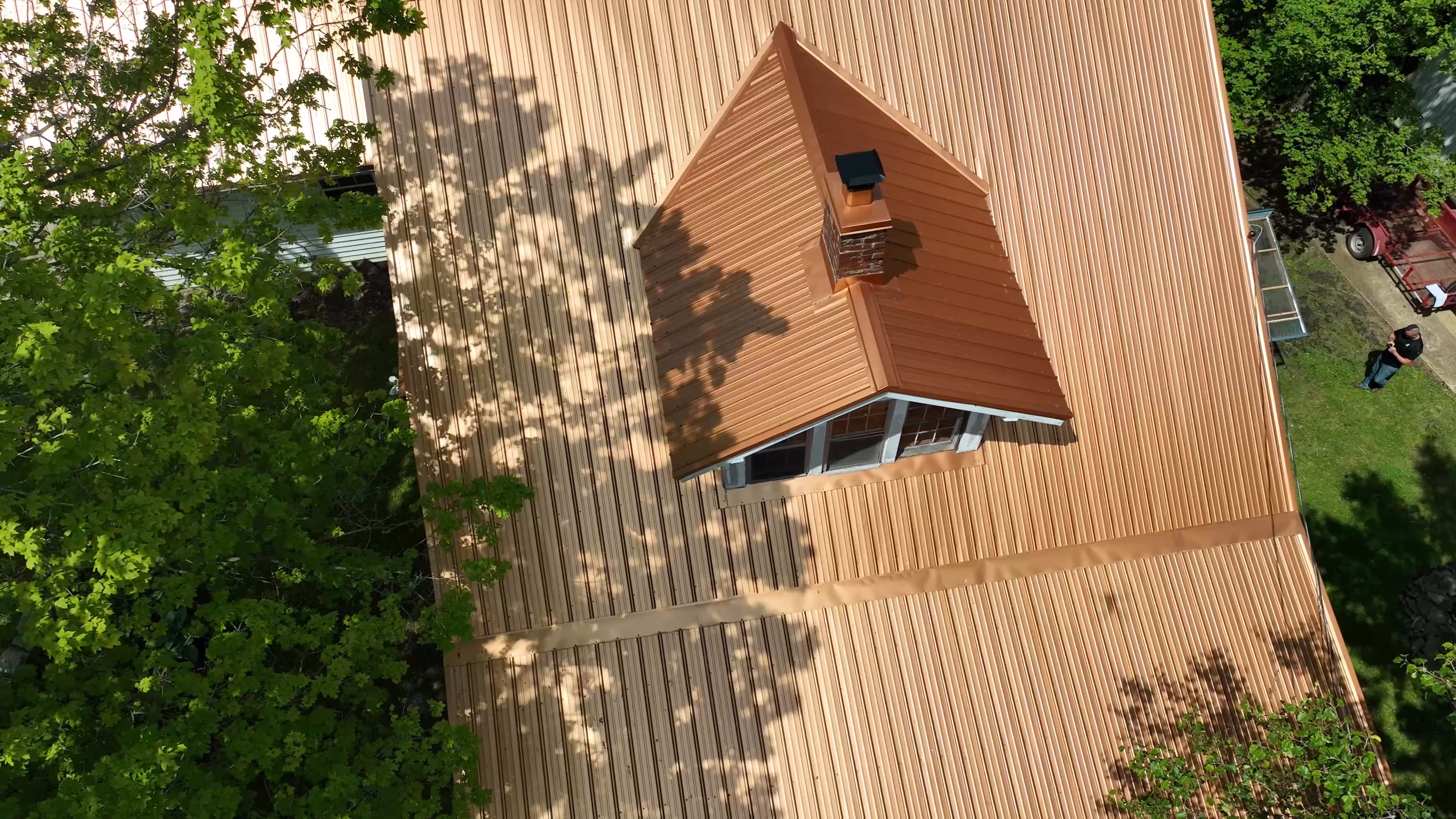 Bronze Classic Panel Metal Roof