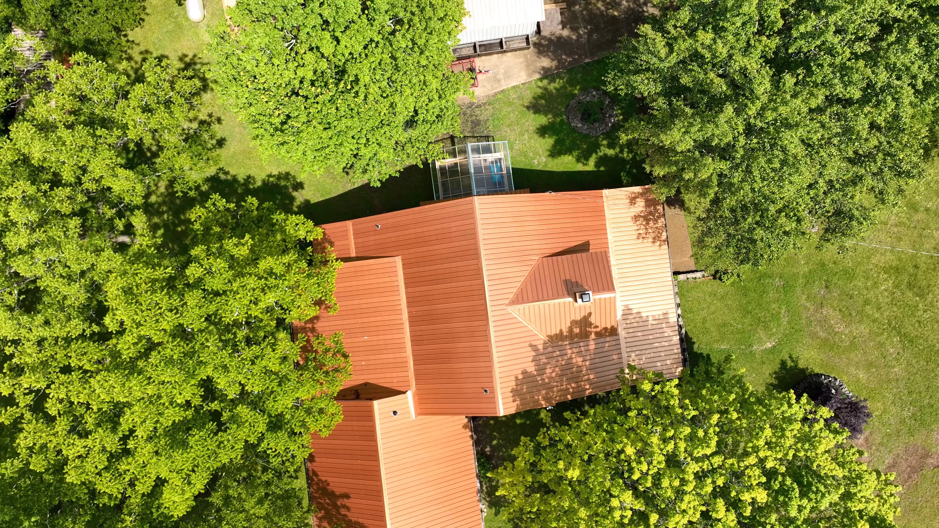 Bronze Classic Panel Metal Roof