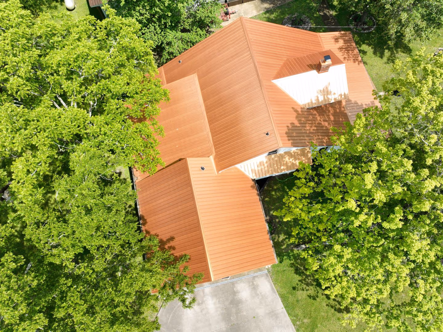 Bronze Classic Panel Metal Roof