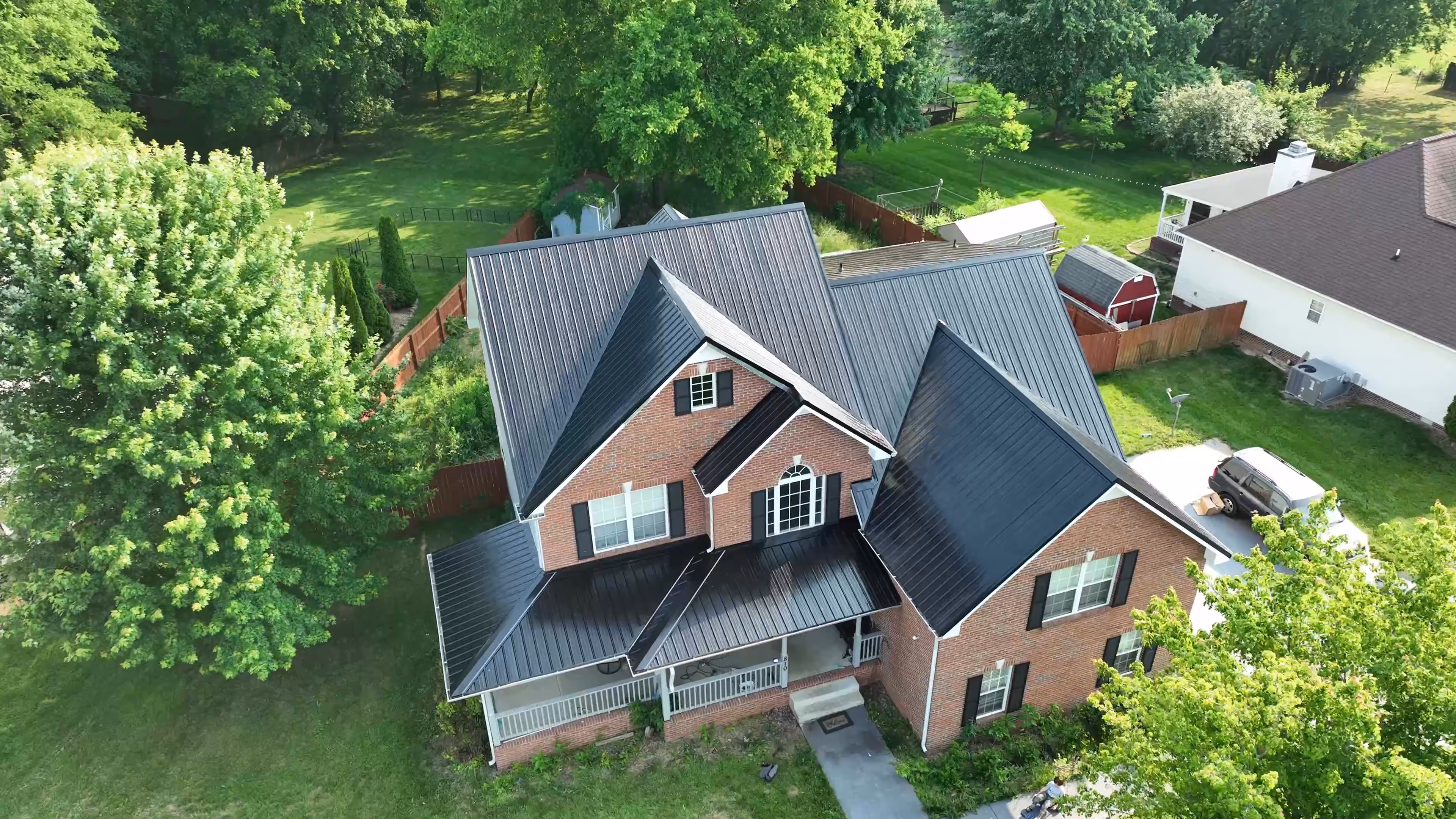Black Classic Panel Brick Home