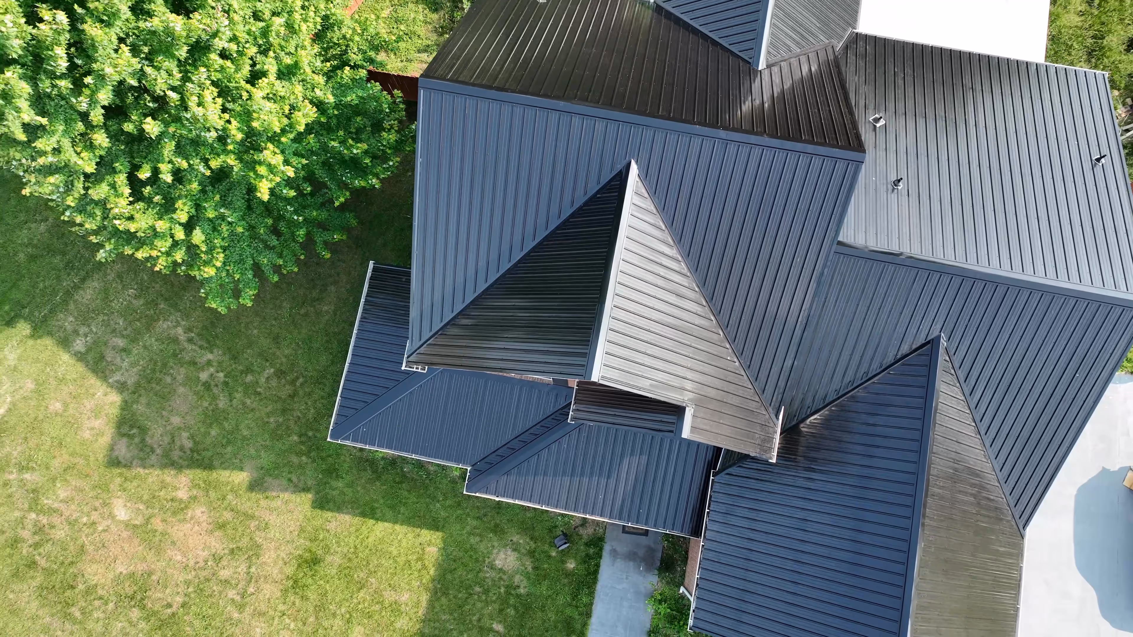 Black Classic Panel Brick Home