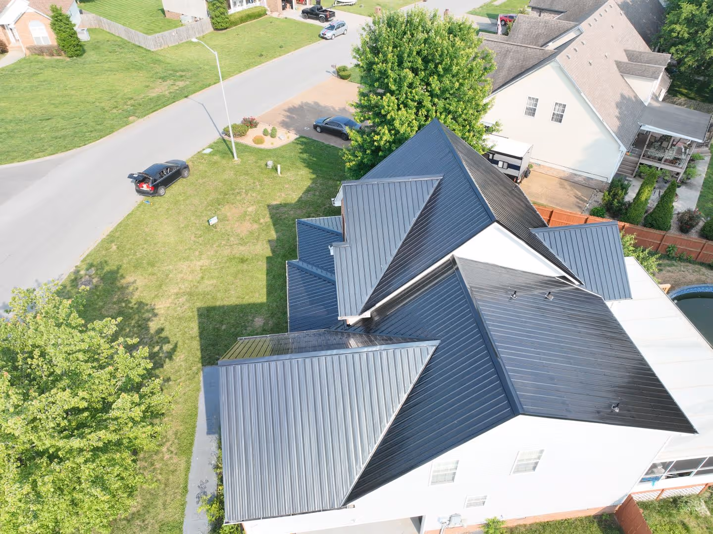 Black Classic Panel Brick Home