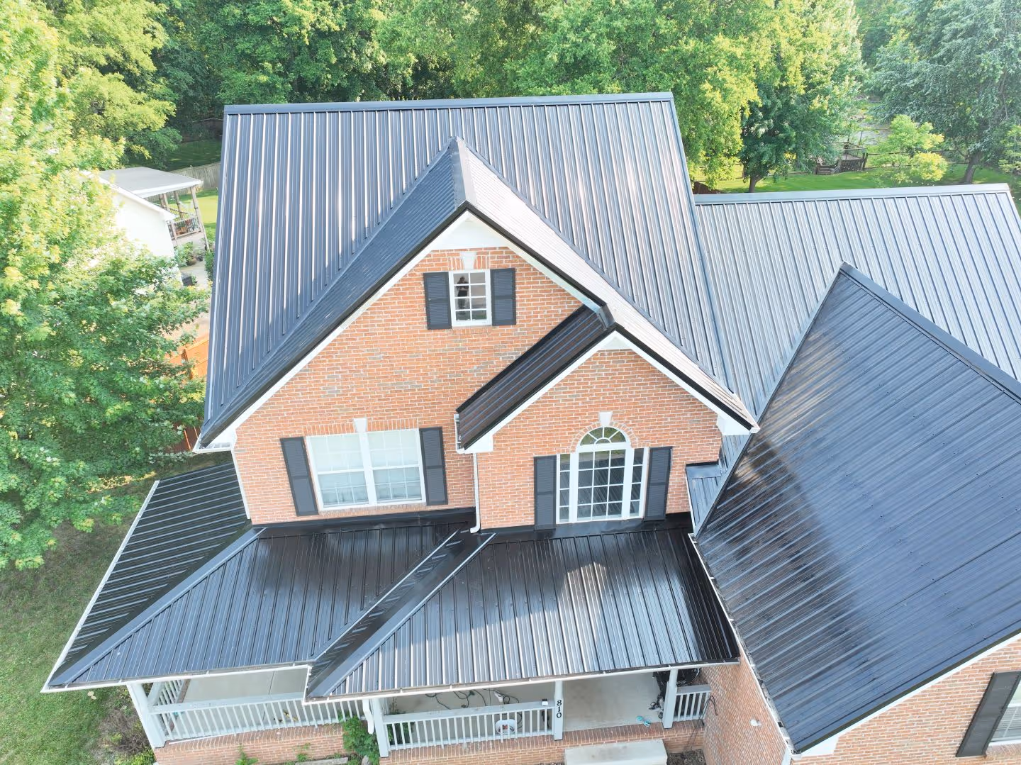 Black Classic Panel Brick Home