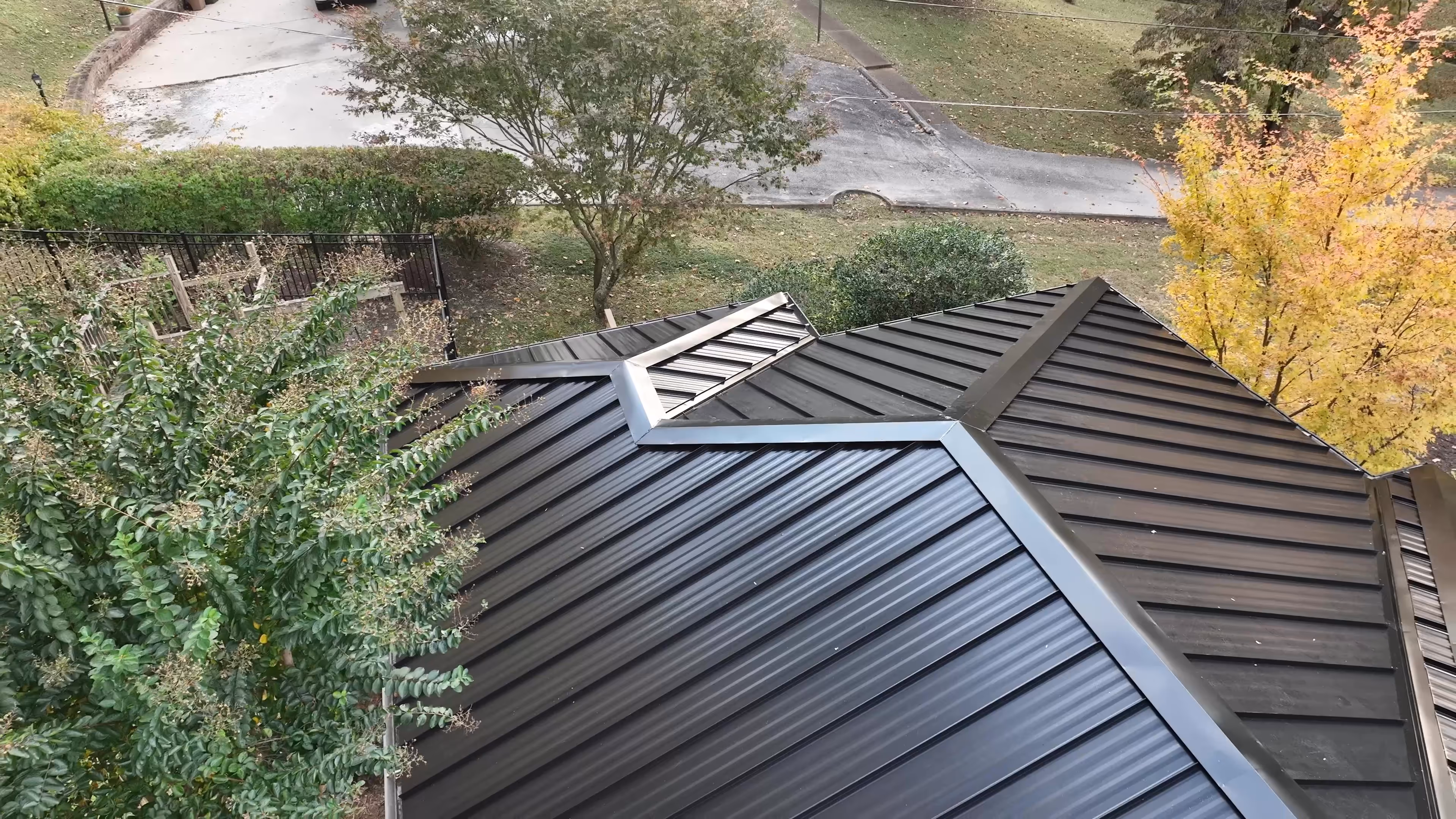 Black Standing Seam Ranch Home